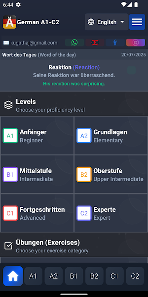 Learn German A1-C2 Screenshot 1