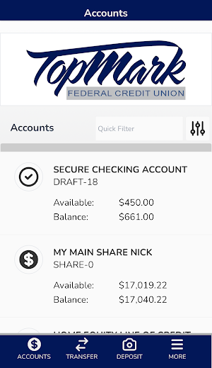 TopMark FCU Screenshot 2