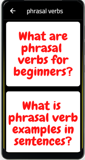 phrasal verbs Screenshot 1