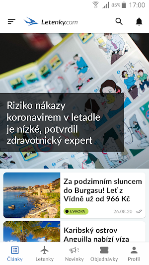 Letenky.com - levné letenky Screenshot 0