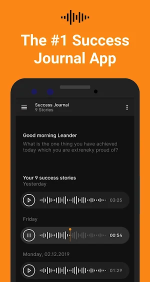 Success Journal - Your daily voice journal Screenshot 0