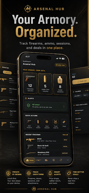 Arsenal Hub: Firearm Inventory Screenshot 0