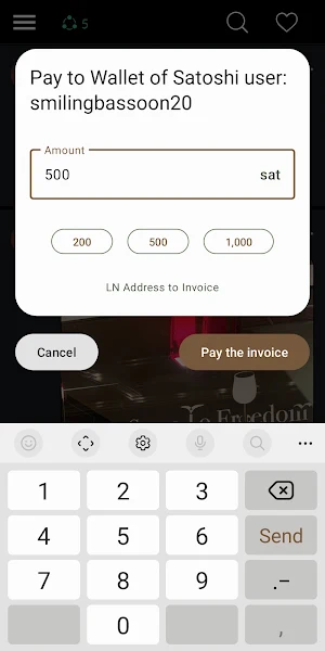 Lightning Address to Invoice Screenshot 0