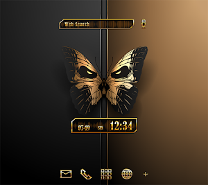Skull Butterfly Theme +HOME Screenshot 0