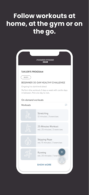 The Focused Fitness Club Screenshot 2