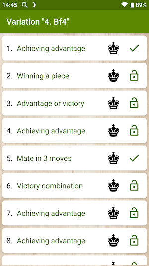 Combinations in the Budapest Gambit (free) Screenshot 2