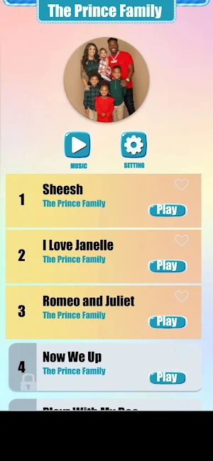 Prince Family Music Tiles Game Screenshot 0