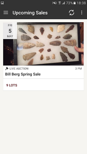 Bill Berg Auctions Screenshot 0