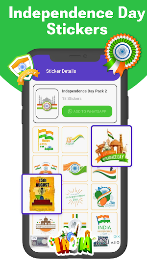 Independence Day Stickers Screenshot 1