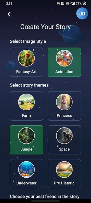 Bedtime Story AI Screenshot 1