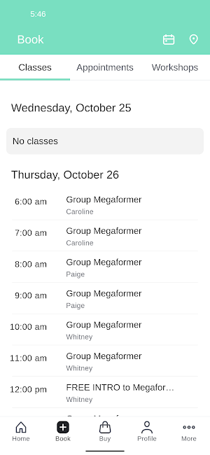 Pilates Plus OC Screenshot 1