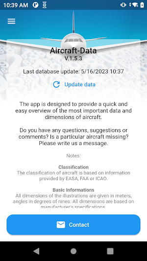 AircraftData - Technical specs Screenshot 0