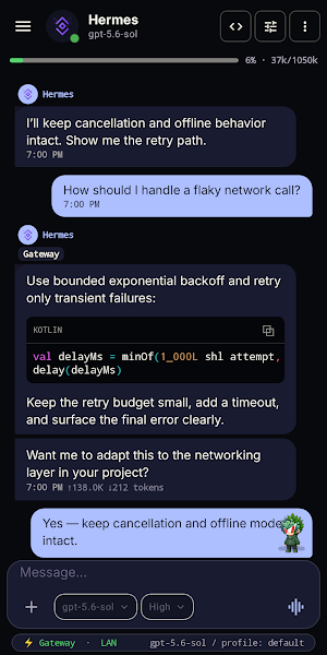 Hermes-Relay Screenshot 1