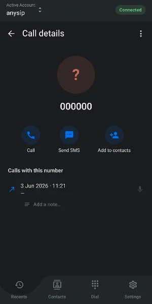 AnySIP: VoIP & SIP Softphone Screenshot 3