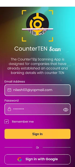 counterTEN Scan Screenshot 0
