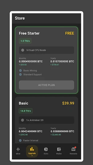 Hash Miner-Bitcoin Miner Cloud Screenshot 1