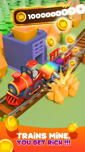 Train Miner: Idle Merge Game Screenshot 1