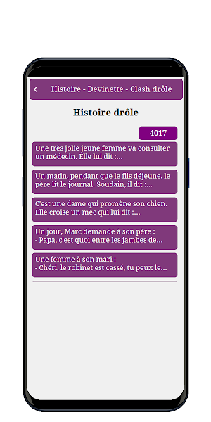 Histoire drôle devinette clash Screenshot 2
