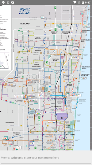 FORT LAUDERDALE MAP OFFLINE BROWARD COUNTY TRANSIT Screenshot 3