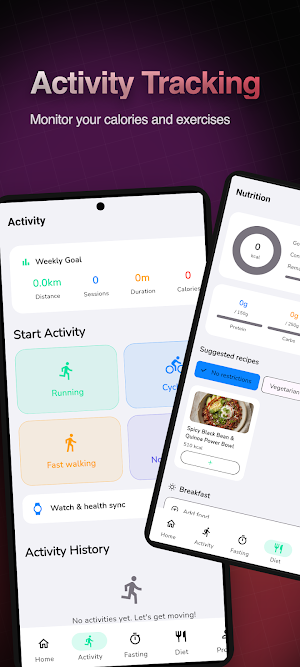 MetaRunner: Fasting & Exercise Screenshot 1