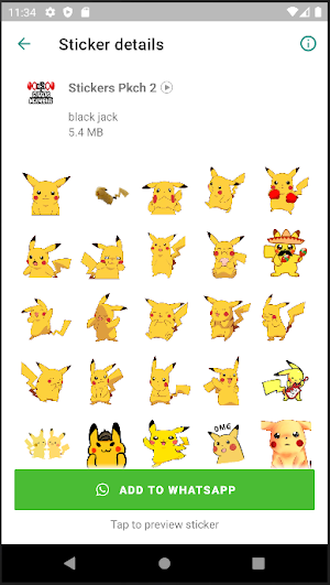 Stickers de Pika Pika Screenshot 2