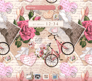 Vintage Wallpaper Memories of Paris Theme Screenshot 0