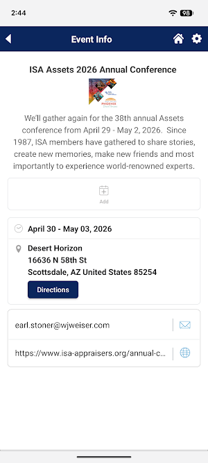 ISA Assets Conference Screenshot 2