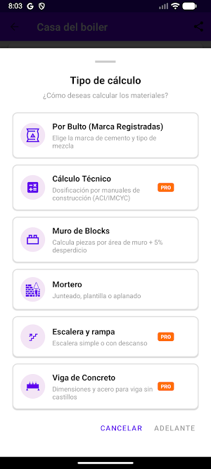 Concrete Calculator Screenshot 3