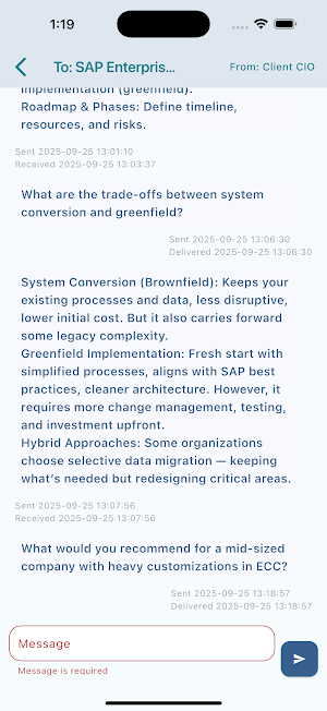 SAP Consulting Services Canada Screenshot 2