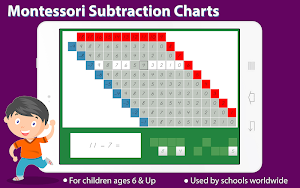Montessori Subtraction Charts  Screenshot 0