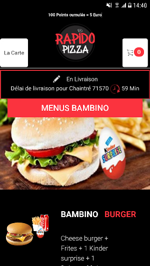 Rapido Pizza Screenshot 2