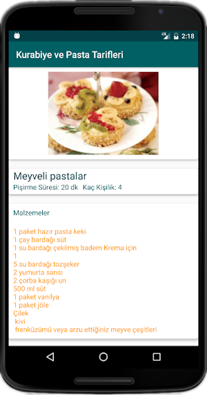 İnternetsiz Kurabiye ve Pasta Tarifleri Screenshot 3