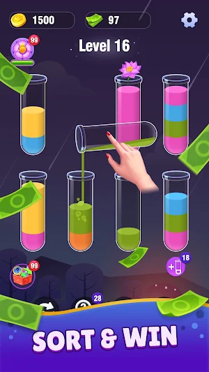 Spark Light Sort: Color Puzzle Screenshot 0