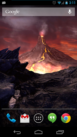 Volcano 3D Live Wallpaper Screenshot 0