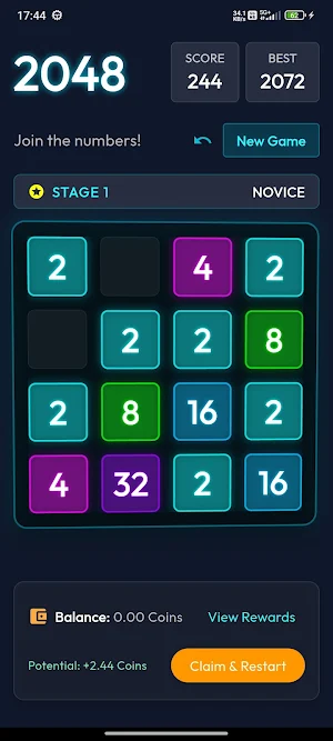 Crypto 2048 Play & Earn Screenshot 0
