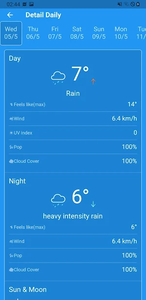 Weather Forecast Screenshot 3