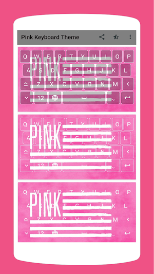 Aesthetic Pink Keyboard Theme Screenshot 3