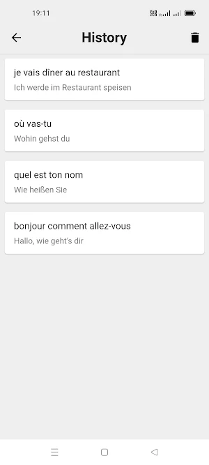 French To German Translator Screenshot 2