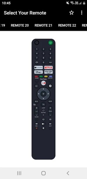 Sony TV Remote Screenshot 1