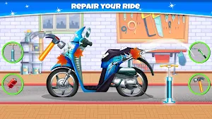 Scooter Repair Mechanic Garage Screenshot 0