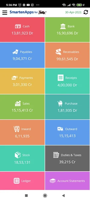 SmartenApps for Tally Screenshot 1