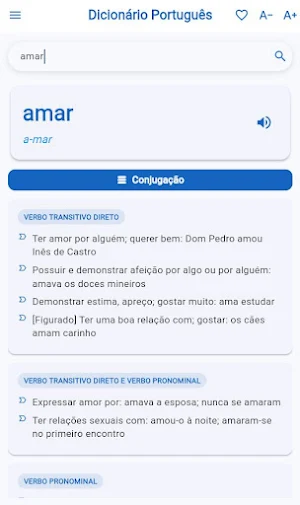 Portuguese Dictionary Screenshot 2