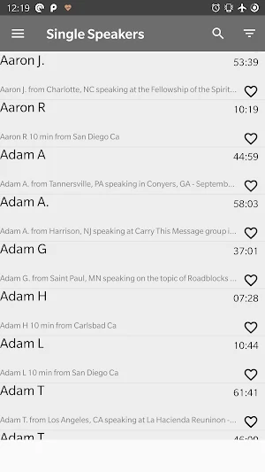 AA Speakers Free (Alcoholics) - AA Audio Tapes Screenshot 1