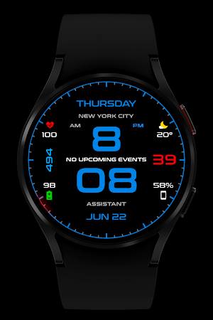 WR 003 Digital Watch Face Screenshot 3