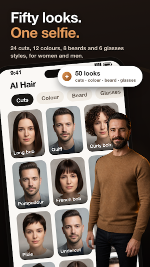 AI Hair: Hairstyle Try-On Screenshot 1