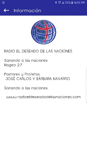 Radio El Deseado de las Nacion Screenshot 3