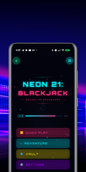 Neon 21: Blackjack Roguelike Screenshot 3