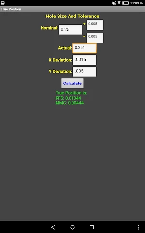 Milling Calculator Screenshot 3