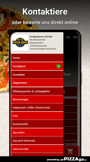 Deluxe Pizza Haus Herford Screenshot 2