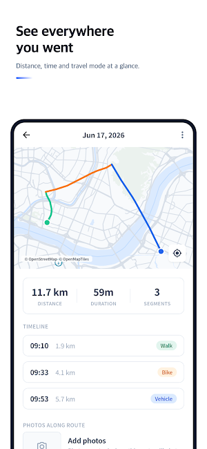 MyRoute: Auto Route Tracker Screenshot 3